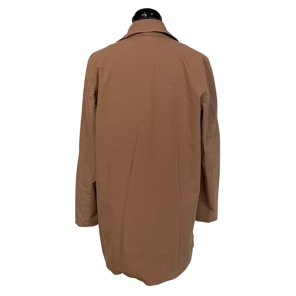 Sundance Womens Fielding Double Breasted Pea Coat Tan Boho Chic Academia Work L - Picture 2 of 14
